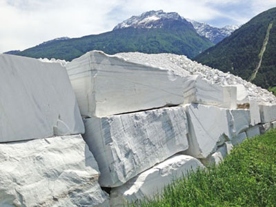 Marmor Qualität vom Rohblock an